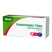 Лизиноприл-Тева таблетки 5мг 30шт миниатюра фото №2