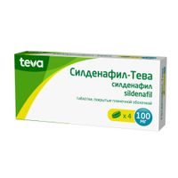 Силденафил-Тева таблетки п/о плен. 100мг 4шт миниатюра фото №2 Силденафил-Тева таблетки п/о плен. 100мг 4шт миниатюра фото №2