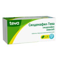 Силденафил-Тева таблетки п/о плен. 50мг 24шт миниатюра фото №3