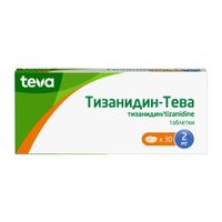 Тизанидин-Тева таблетки 2мг 30шт