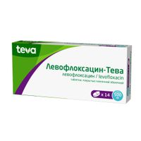 Левофлоксацин-Тева таблетки п/о плен. 500мг 14шт миниатюра фото №2