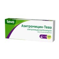 Азитромицин-Тева таблетки диспергируемые 500мг 3шт миниатюра фото №2