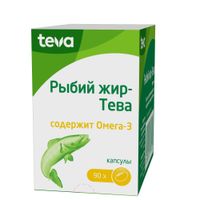 Рыбий жир-Тева капсулы 500мг 90шт миниатюра фото №2