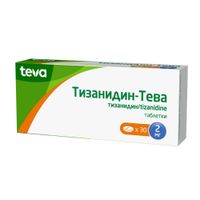Тизанидин-Тева таблетки 2мг 30шт миниатюра фото №2