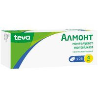 Алмонт таблетки жевательные 4мг 28шт миниатюра фото №3 Алмонт таблетки жевательные 4мг 28шт миниатюра фото №3
