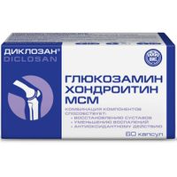 Диклозан Глюкозамин Хондроитин МСМ капсулы 0,46г 60шт