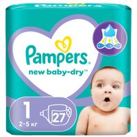 Подгузники 2-5кг New Baby-Dry Pampers/Памперс 27шт
