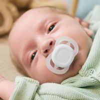 Соска-пустышка силиконовая с щитком-нагубником с футляром 0-2 мес. Ultra Start Philips Avent (SCF076/02) миниатюра фото №7