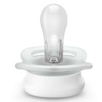 Соска-пустышка силиконовая с щитком-нагубником с футляром 0-2 мес. Ultra Start Philips Avent (SCF076/02) миниатюра фото №4