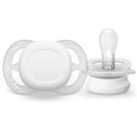 Соска-пустышка силиконовая с щитком-нагубником с футляром 0-2 мес. Ultra Start Philips Avent (SCF076/02) миниатюра фото №2