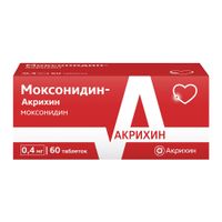 Моксонидин-Акрихин таблетки п/о плен. 0,4мг 60шт
