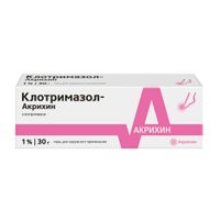 Клотримазол-Акрихин мазь для наружного применения 1% 30г