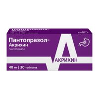 Пантопразол-Акрихин таблетки п/о плен. кишечнораств. 40мг 30шт