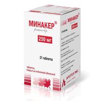 Минакер таблетки п/о плен. 250мг 21шт