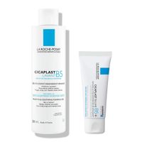 1X Гель очищающий для сверхчувствительной кожи Cicaplast Lavant B5 La Roche Posay/Ля рош позе 200мл + 1X Бальзам успокаивающий восстанавливающий Cicaplast B5+ La Roche Posay/Ля рош позе 40мл