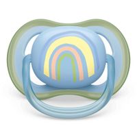 Соска-пустышка силиконовая ортодонтическая с футляром 0-6 мес. Ultra Air Philips Avent (SCF086/03)