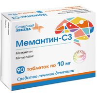 Мемантин-СЗ таблетки п/о плен. 10мг 90шт
