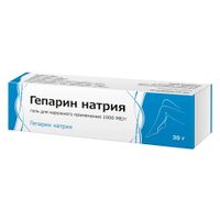 Гепарин натрия гель для наружного применения 1000МЕ/г 30г миниатюра фото №2