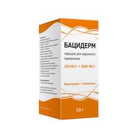 Бацидерм порошок для наружного применения банка 250МЕ/г+5000МЕ/г 10г миниатюра фото №2