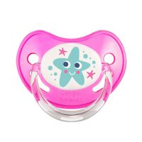 Cоска-пустышка силиконовая ортодонтическая розовая 0-6 мес. Love&sea Babies Canpol/Канпол миниатюра фото №2