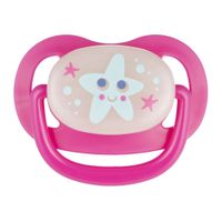 Соска-пустышка силиконовая ортодонтическая розовая 6-18 мес. Love&Sea Babies Canpol/Канпол