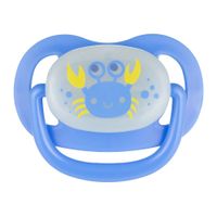 Соска-пустышка силиконовая ортодонтическая голубая 6-18 мес. Love&Sea Babies Canpol/Канпол