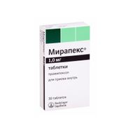 Мирапекс таблетки 1мг 30шт Мирапекс таблетки 1мг 30шт