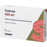 Скертцо таблетки п/о плен. 400мг 7шт
