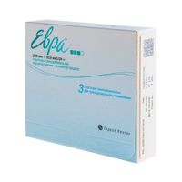 Евра пластырь трансдермальный 203мкг+33,9мкг/24ч 3шт