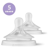 Соска силиконовая с быстрым потоком Natural Response Philips Avent 2шт (SCY965/02) миниатюра фото №2