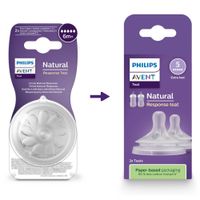 Соска силиконовая с быстрым потоком Natural Response Philips Avent 2шт (SCY965/02) миниатюра фото №4