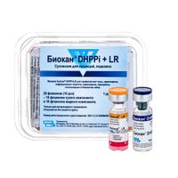 Биокан DHPPi+LR вакцина для собак суспензия для инъекций фл. 10доз 1мл (1доза) 20шт миниатюра Биокан DHPPi+LR вакцина для собак суспензия для инъекций фл. 10доз 1мл (1доза) 20шт миниатюра