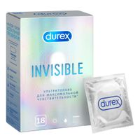 Презервативы ультратонкие Invisible Durex/Дюрекс 18шт Презервативы ультратонкие Invisible Durex/Дюрекс 18шт