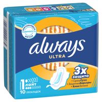 Прокладки Light Ultra Always/Олвейс 10шт миниатюра фото №2