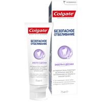 Паста зубная безопасное отбеливание и забота о деснах Colgate/Колгейт 75мл миниатюра фото №3