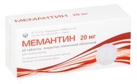 Мемантин таблетки п/о плен. 20мг 60шт