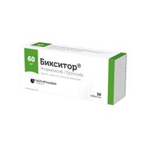 Бикситор таблетки п/о плен. 60мг 30шт миниатюра фото №3
