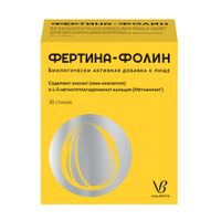 Фертина-фолин порошок для приготовления раствора для приема внутрь стики 1,08г 30шт