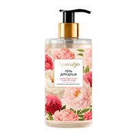 Гель для душа бархатный пион и масло розы AromaBio/АромаБио 420мл