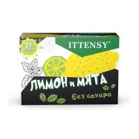 Лимон и мята без сахара Ittensy/Иттенси пастилки для рассасывания 2,5г 24шт