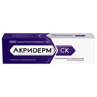 Акридерм СК мазь для наружного применения 0,05%+3% 30г