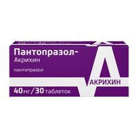 Пантопразол-Акрихин таблетки п/о плен. кишечнораств. 40мг 30шт миниатюра