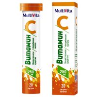 Витамин С таблетки шипучие туба 250мг 20шт