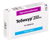 Тебикур таблетки 250мг 14шт