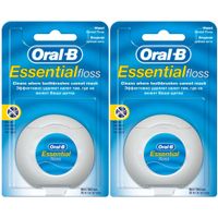 Нить зубная вощеная мятная Essential floss Oral-B/Орал-би 50м 2шт