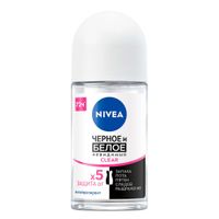 Дезодорант для черного и белого невидимая защита Clear Nivea/Нивея шарик 50мл