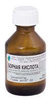 Борная кислота раствор для местного применения спиртовой фл. 3% 25мл