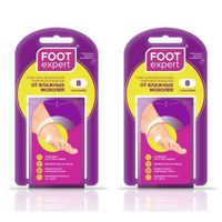 2Х Пластырь мозольный гидроколлоидный Foot Expert/Фут Эксперт 2,2см х 4,1см 8 шт. 2Х Пластырь мозольный гидроколлоидный Foot Expert/Фут Эксперт 2,2см х 4,1см 8 шт.