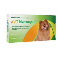 Миртацен таблетки для собак 3,75мг 10шт