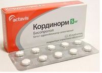 Кординорм таблетки п/о плен. 5мг 30шт